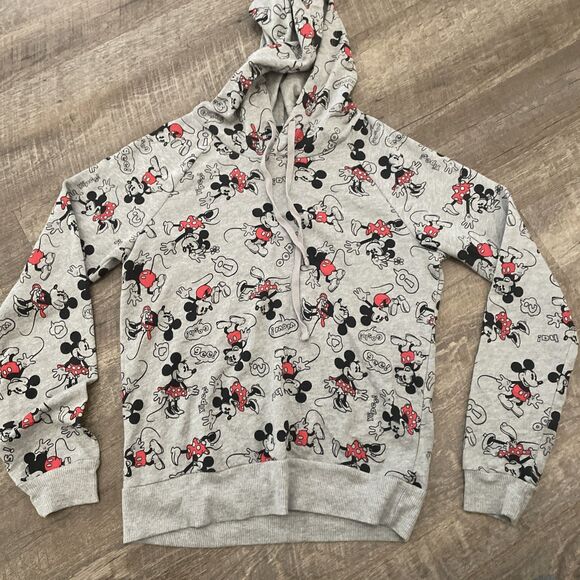Disney All Over Print Mickey Mouse Pullover Sweatshirt Size Medium - Picture 2 of 7